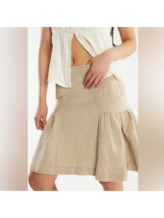 Free People Dresses & Skirts - Free People Stansbury Midi Skirt in the Natural Combo colorway Size 14 #1303